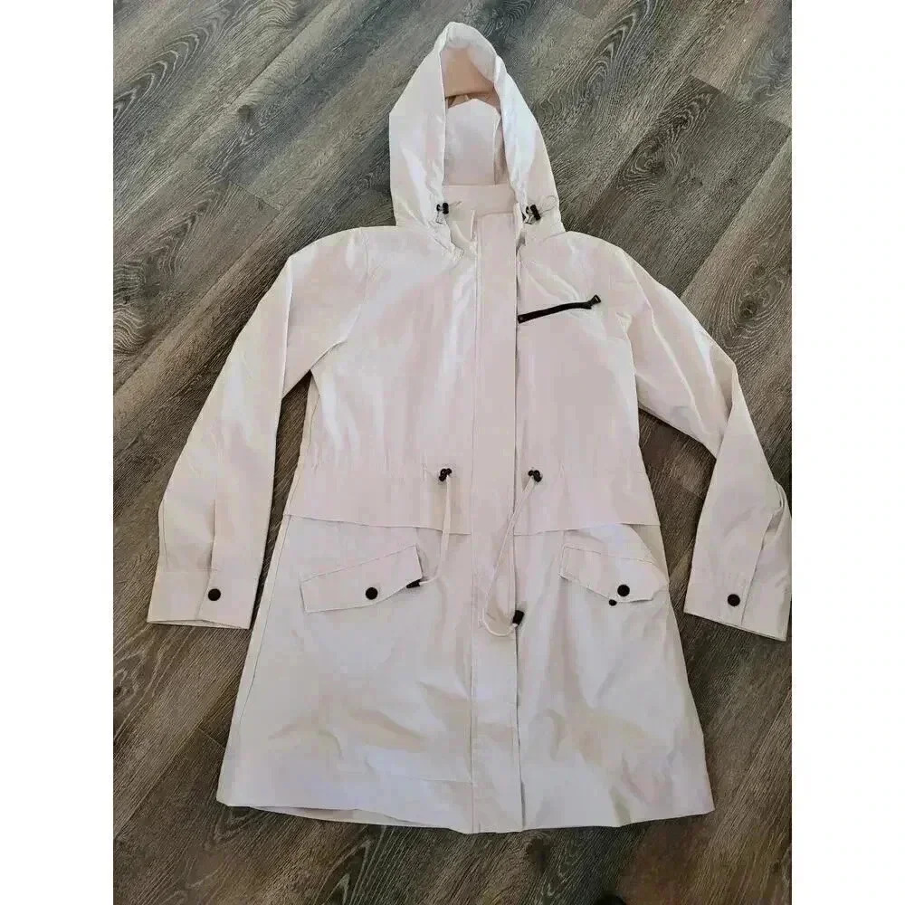 Two by Vince Camuto Tan Trench Coat Womens Size Small #1